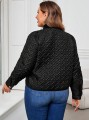 Czarna pikowana kurtka guziki (1XL)
