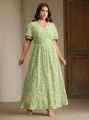 Zielona cekinowa sukienka maxi (2XL)