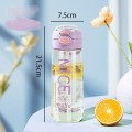 Butelka na wodę fioletowe wstawki 650 ml