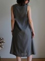 Szara sukienka bez rękawów (3XL)