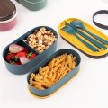 Warstwowy lunch box sztućce