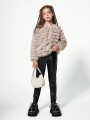 Dwukolorowy zestaw legginsy kurtka (10L)