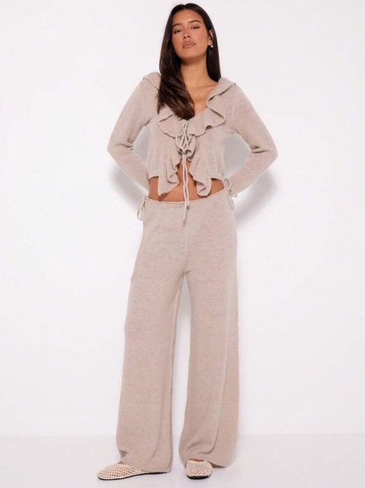 Dzianinowy dwuczęściowy komplet (XS)