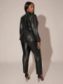 Czarny komplet legginsy blezer (0XL)