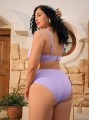 Fioletowy dwuczęściowy komplet bikini (1XL)