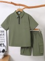 Dwuczęściowy komplet khaki (9L)