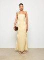 Satynowa sukienka maxi (S)