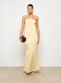 Satynowa sukienka maxi (S)