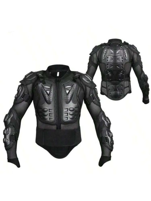 Czarna zbroja motocyklowa (2XL)