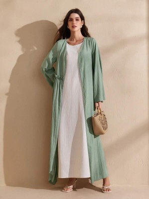 Zielona długa narzutka (XL)