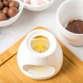 Biały ceramiczny zestaw do fondue