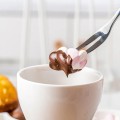 Biały ceramiczny zestaw do fondue