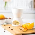 Biały ceramiczny zestaw do fondue