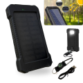 Czarny solarny powerbank kompas