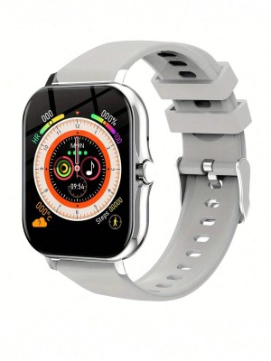 Szary prostokątny smartwatch