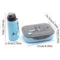 Dwukolorowy zestaw lunch box bidon