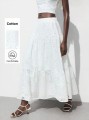 Biała spódnica hafty (XS)