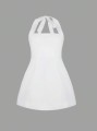 Biała sukienka mini (0XL)