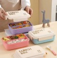 Dwukolorowy lunch box łyżkowidelec