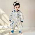 Biały śpiworek wzór zamek (6-9M)