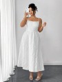 Biała sukienka ramiączka (3XL)