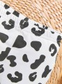 Biały komplet legginsy koszulka wzór (9-12M)