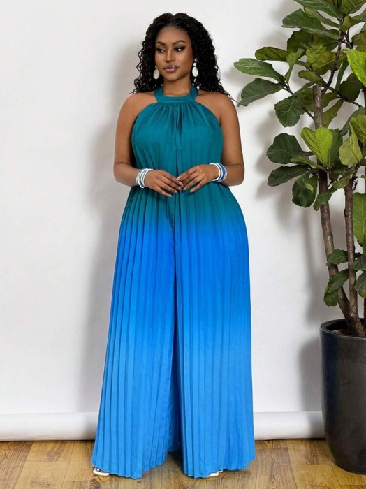 Plisowany kombinezon ombre (1XL)