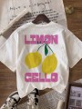 Biały t-shirt nadruk (S)