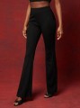 Czarne legginsy dzwony (XS)