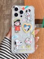 Bezbarwne etui wzór iPhone 15