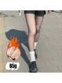 Czarne gładkie legginsy