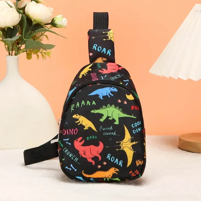 Czarna torebka crossbody wzór