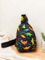 Czarna torebka crossbody wzór