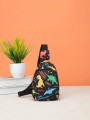 Czarna torebka crossbody wzór