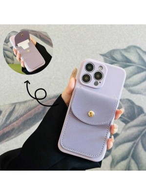 Liliowe etui Galaxy Note 10 kieszonka