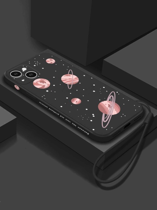 Czarne etui nadruk Galaxy S20 FE