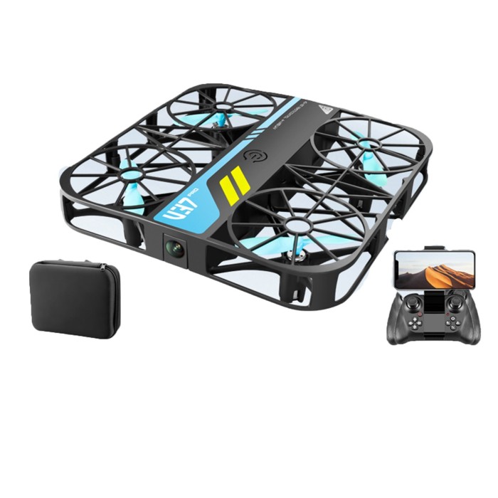 Czarny kwadratowy dron etui