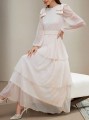 Morelowa sukienka maxi pasek (M)