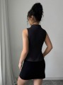 Czarna elegancka kamizelka (S)