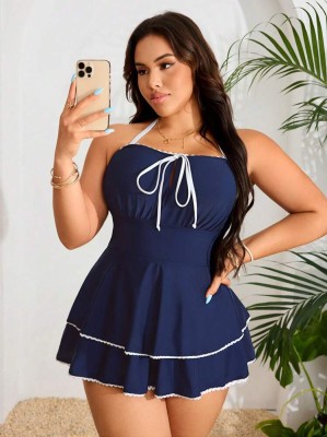 Granatowy komplet kąpielowy (0XL)