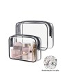 Transparentne kosmetyczki 2 pack