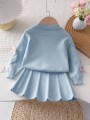 Niebieska spódnica mini (12-18M)