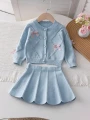 Niebieska spódnica mini (12-18M)