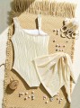 Kąpielowy strój ecru sarong (10L)