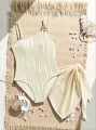 Kąpielowy strój ecru sarong (10L)