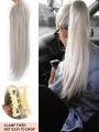 Doczepiany kucyk popielaty blond