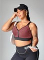 Melanżowy bralet regulowane ramiączka (3XL)