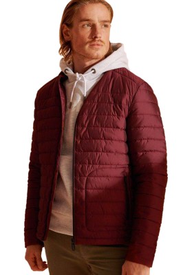 Bordowa kurtka pikowana (2XL)