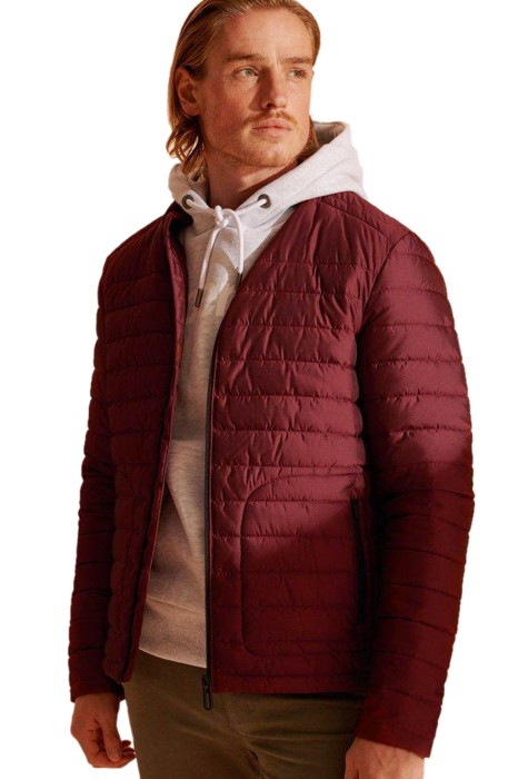 Bordowa kurtka pikowana (2XL)