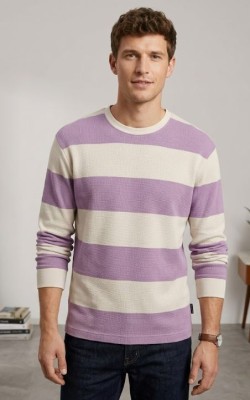 Dwukolorowa bluza paski (M)